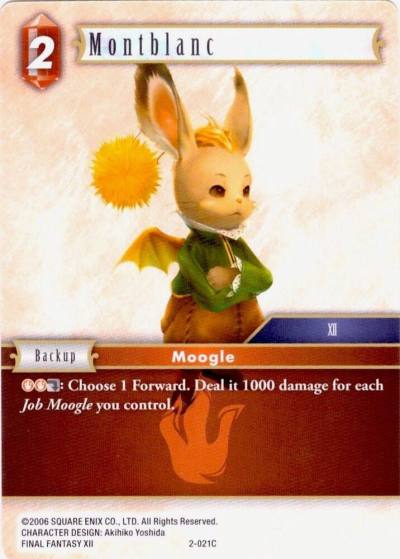 Montblanc 2-021C Deck Exclusive Cards Final Fantasy card
