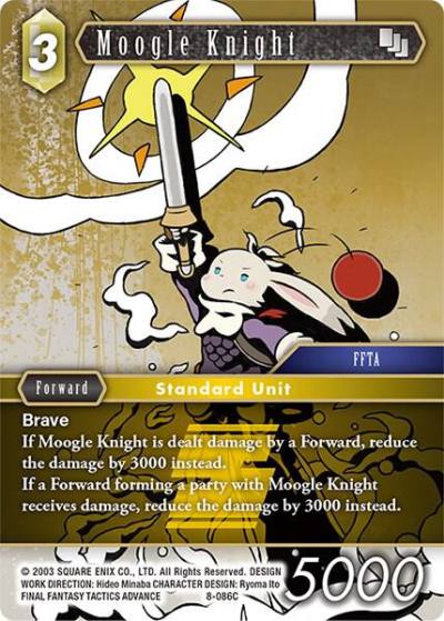 Moogle Knight 8-086C Opus VIII Final Fantasy card