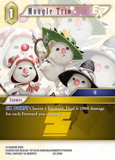 Moogle Trio EX 29-074H Blissful Eternity Final Fantasy card