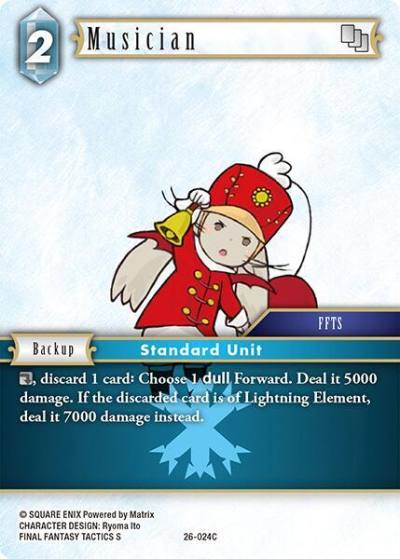 Musician 26-024C Gunslinger in the abyss Final Fantasy card