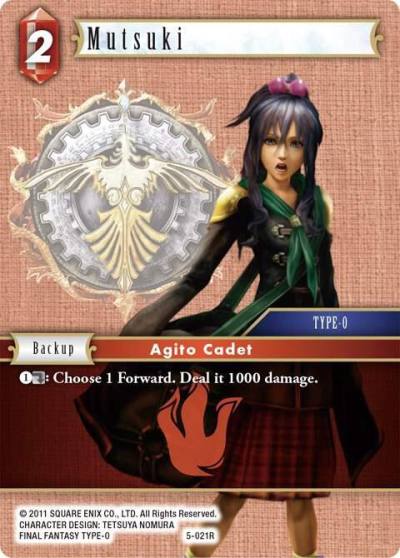 Mutsuki 5-021R Opus V Final Fantasy card