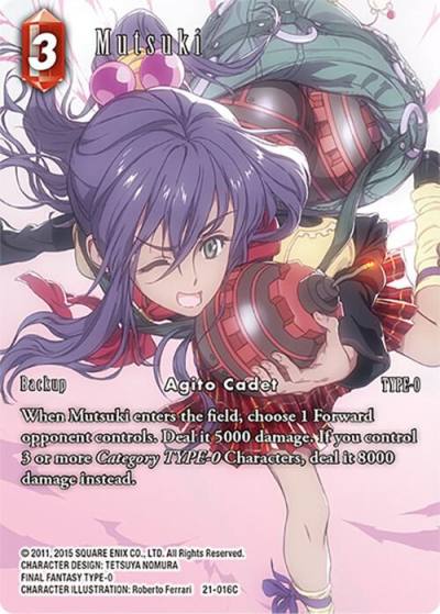 Mutsuki Full Art 21-016C Beyond Destiny Final Fantasy card