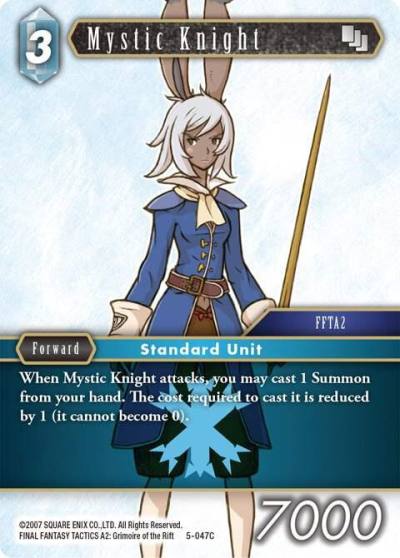 Mystic Knight 5-047C Opus V Final Fantasy card