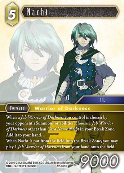 Nacht 12-065H Opus XII Final Fantasy card