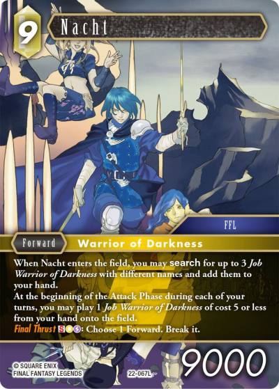 Nacht 22-067L Hidden Hope Final Fantasy card