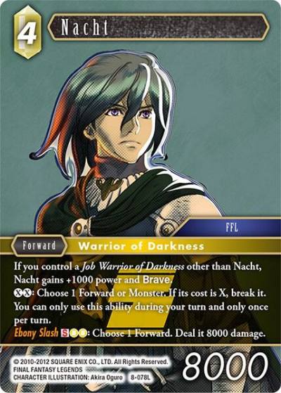 Nacht 8-078L Opus VIII Final Fantasy card