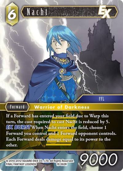 Nacht EX 19-062R From Nightmares Final Fantasy card
