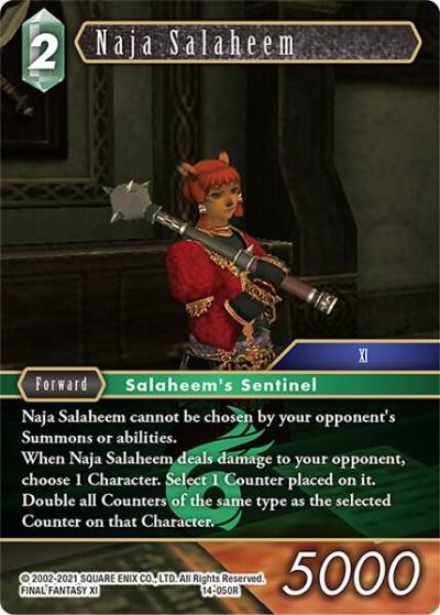 Naja Salaheem 14-050R Opus XIV: Crystal Abyss Final Fantasy card
