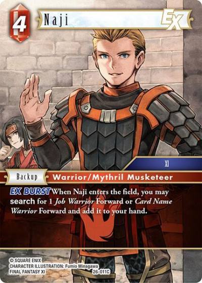 Naji EX 26-011C Gunslinger in the abyss Final Fantasy card