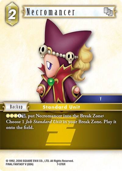 Necromancer 7-076R Opus VII Final Fantasy card