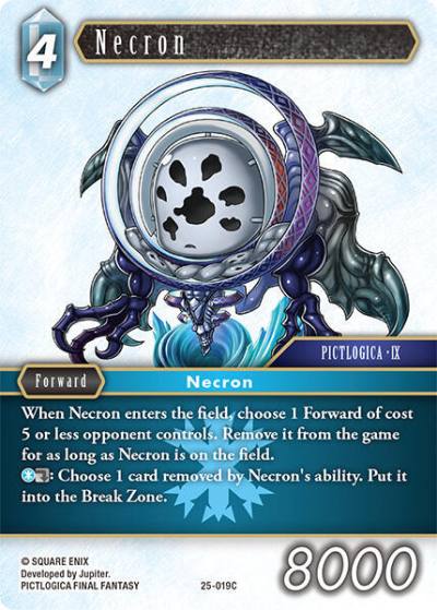 Necron 25-019C Tears of the Planet Final Fantasy card