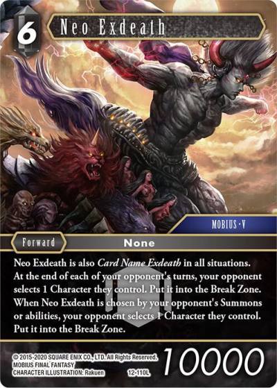Neo Exdeath 12-110L Opus XII Final Fantasy card