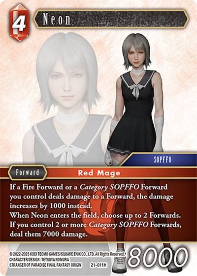 Neon 21-011H Beyond Destiny Final Fantasy card