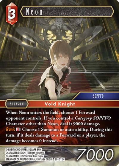 Neon 29-012H Blissful Eternity Final Fantasy card