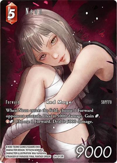 Neon Full Art 24-013R Hidden Legends Final Fantasy card