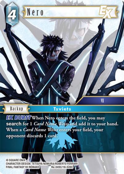 Nero EX Re-049C/18-028C Legacy Collection Final Fantasy card