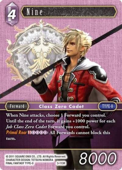 Nine 3-113R Deck Exclusive Cards Final Fantasy card