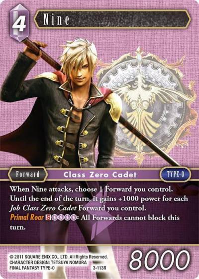 Nine 3-113R Opus III Final Fantasy card