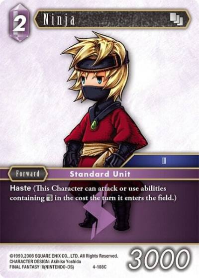 Ninja 4-108C Opus IV Final Fantasy card