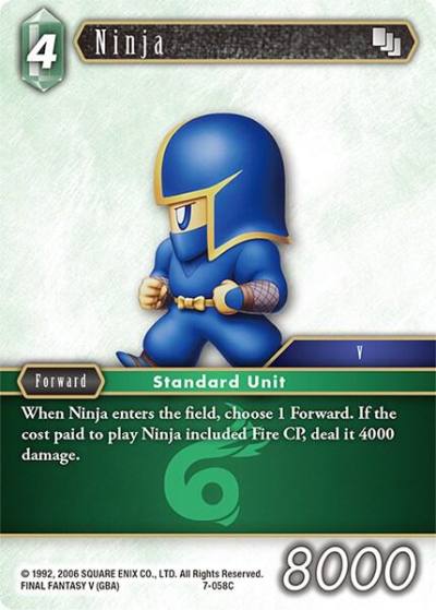 Ninja 7-058C Opus VII Final Fantasy card