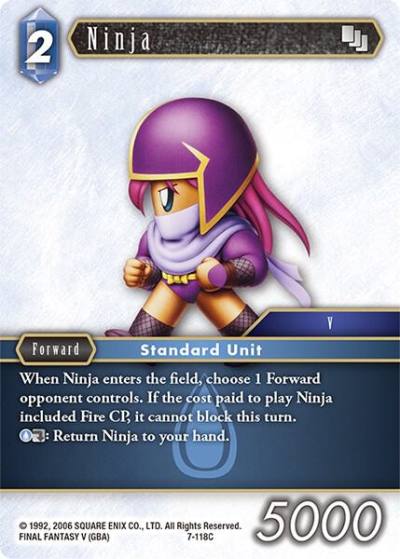 Ninja 7-118C Opus VII Final Fantasy card