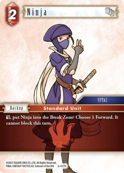 Ninja Fire 5-017C Opus V Final Fantasy card