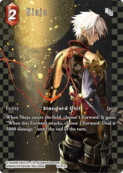 Ninja Full Art 12-013C Opus XII Final Fantasy card