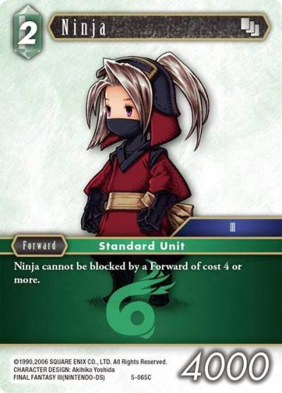 Ninja Luneth 5-065C Opus V Final Fantasy card