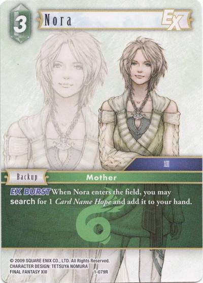 Nora EX 1-079R Deck Exclusive Cards Final Fantasy card