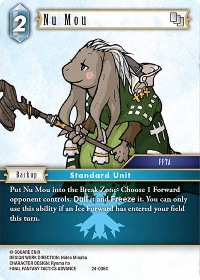Nu Mou 24-036C Hidden Legends Final Fantasy card