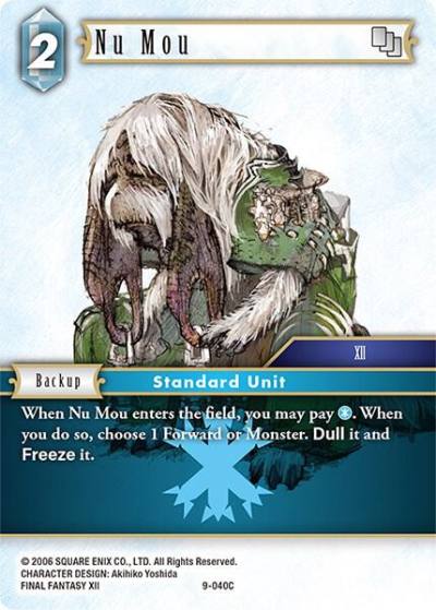Nu Mou 9-040C Opus IX Final Fantasy card
