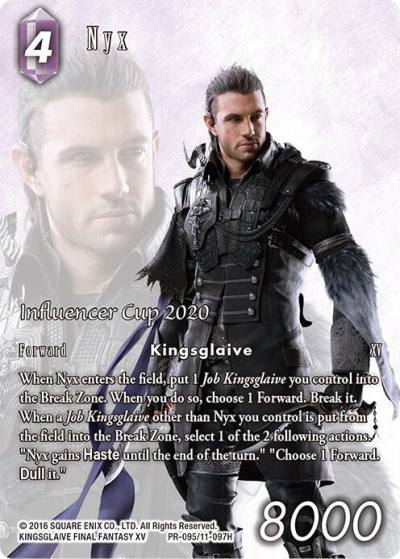 Nyx Influencer Cup 2020 PR-095/11-097H FF: Promo Cards Final Fantasy card