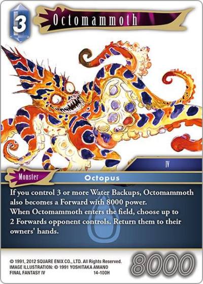 Octomammoth 14-100H Opus XIV: Crystal Abyss Final Fantasy card