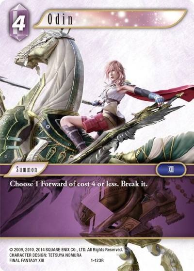Odin 1-123R Opus I Final Fantasy card