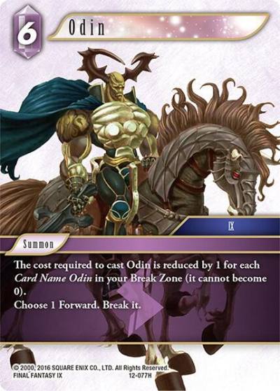 Odin 12-077H Opus XII Final Fantasy card
