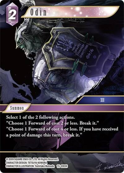 Odin 15-090H Crystal Dominion Final Fantasy card
