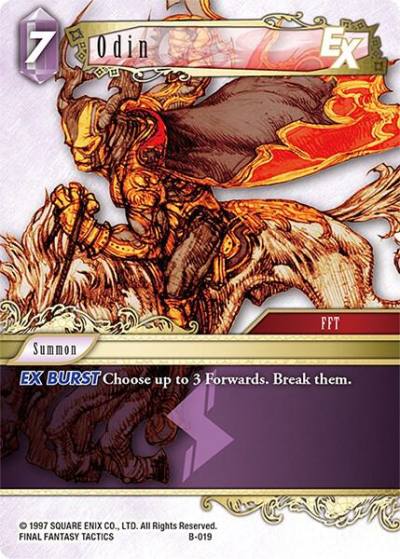 Odin B-019 Boss Deck: Chaos Final Fantasy card