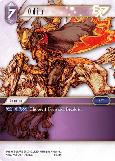Odin EX 1-124R Opus I Final Fantasy card