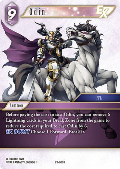 Odin EX 23-080R Hidden Trials Final Fantasy card