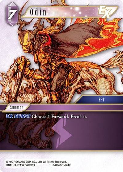 Odin EX 8-094C/1-124R Opus VIII Final Fantasy card