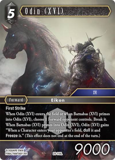 Odin (XVI) 29-118L Blissful Eternity Final Fantasy card