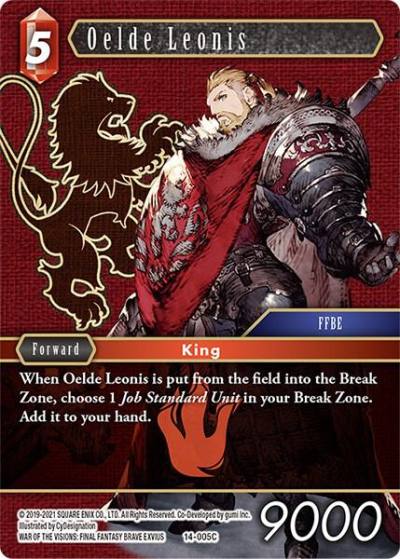 Oelde Leonis 14-005C Opus XIV: Crystal Abyss Final Fantasy card