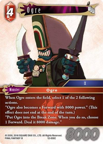 Ogre 12-006C Opus XII Final Fantasy card