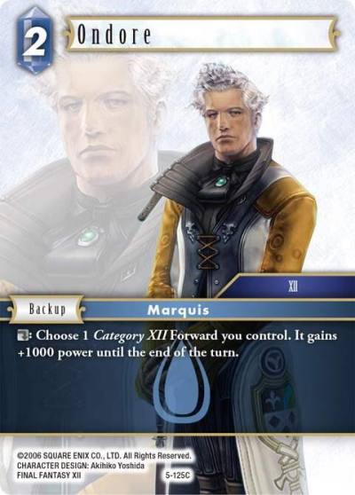 Ondore 5-125C Opus V Final Fantasy card