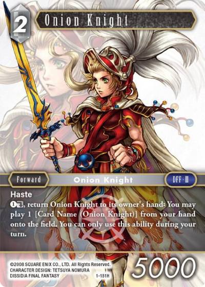 Onion Knight 1-181H Opus I Final Fantasy card