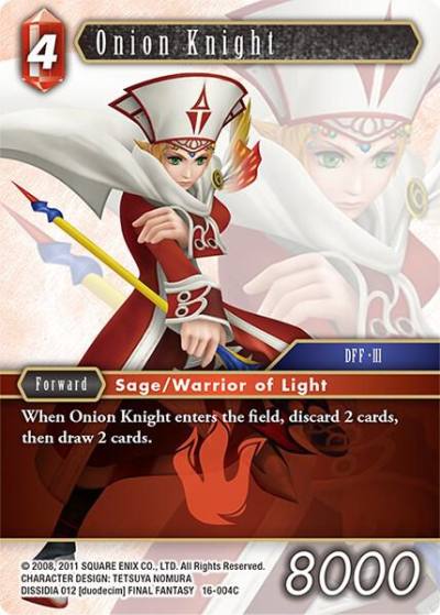 Onion Knight 16-004C Emissaries of Light Final Fantasy card