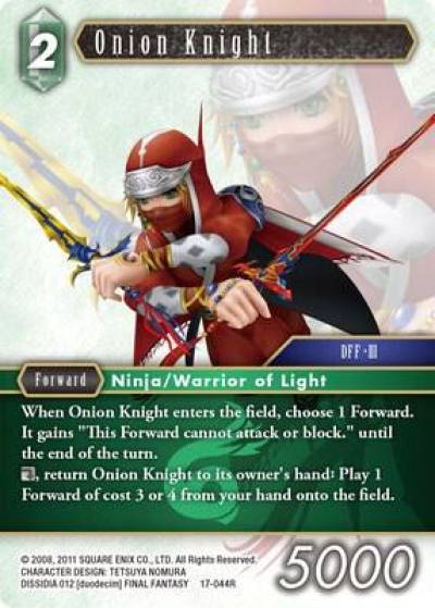 Onion Knight 17-044R Rebellion's Call Final Fantasy card