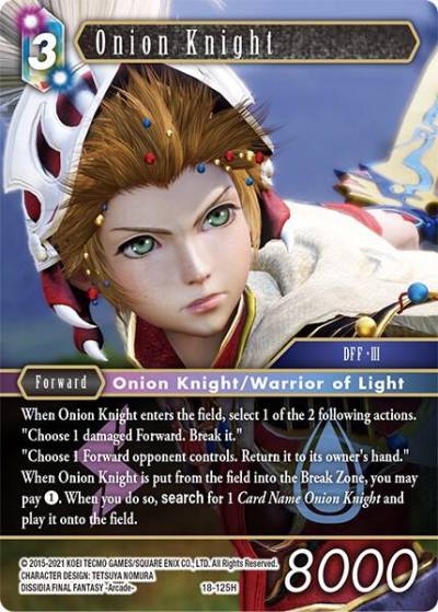 Onion Knight 18-125H Resurgence of Power Final Fantasy card