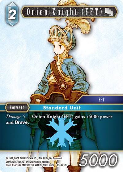 Onion Knight FFT 13-025C Opus XIII: Crystal Radiance Final Fantasy card
