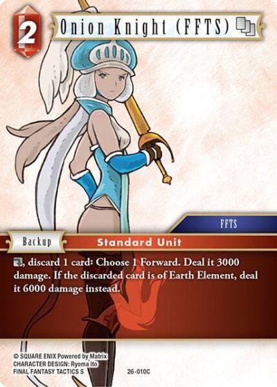 Onion Knight FFTS 26-010C Gunslinger in the abyss Final Fantasy card